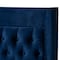 Baxton Studio Valery Blue Velvet King Size Platform Bed with Gold-Finished Legs 152-9013 - alternate 9